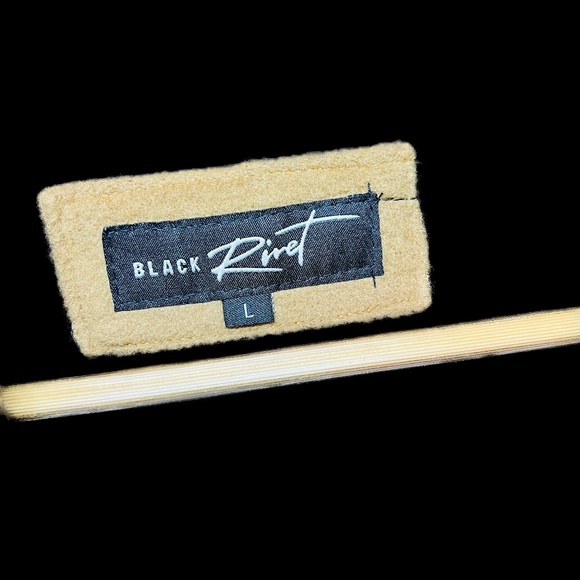 Black Rivet Men's Peacoat Jacket Size Large Camel Color MSRP $350 #BK4AB151 - Picture 7 of 10